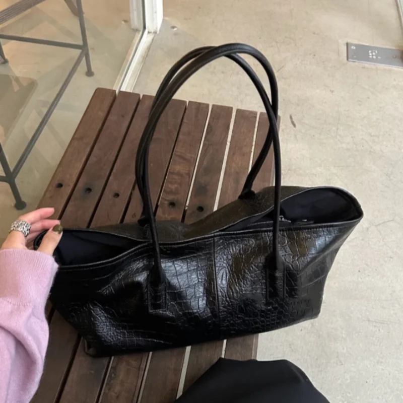 Sac à main rétro à motif croco - Luxury Bags Tote avis et prix