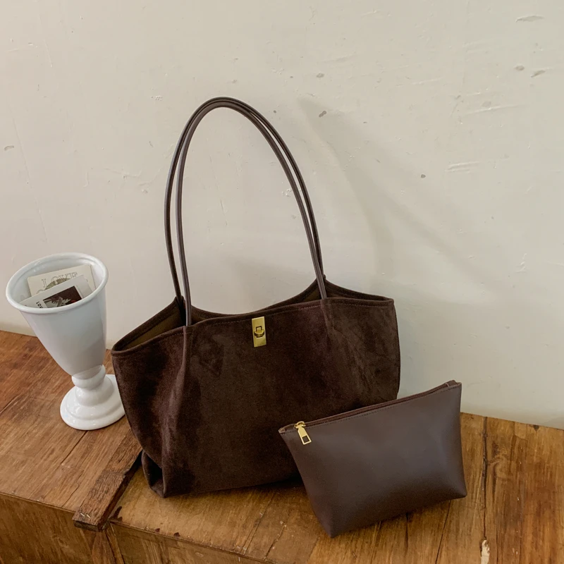 Sac cabas en daim à imprimé lé - Luxury Bags Tote avis et prix